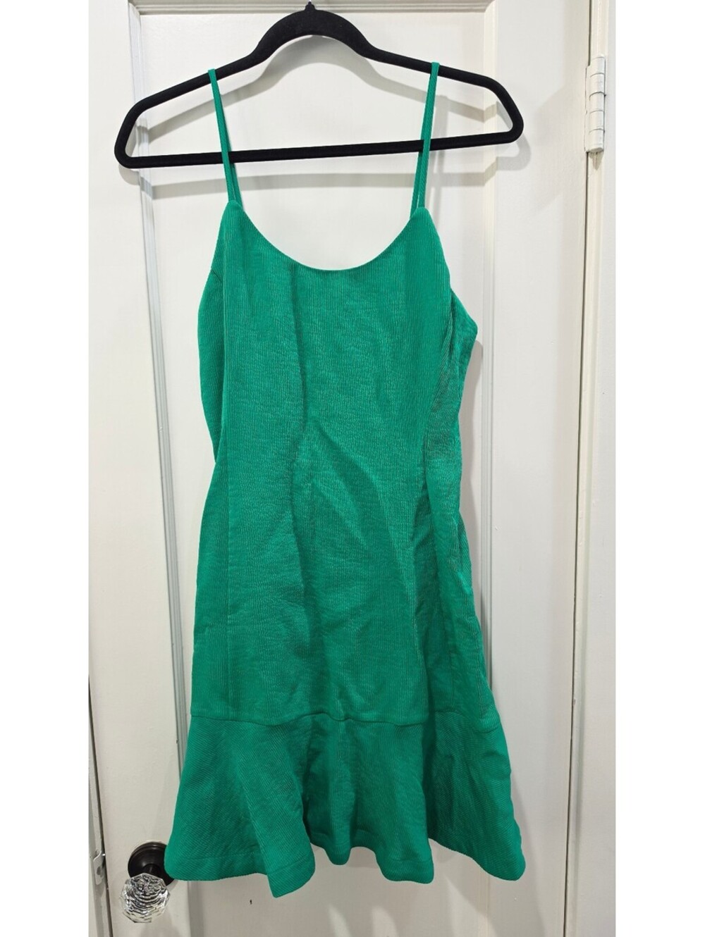 GB Gianni Bini Green Ruffle Hem Dress Size M